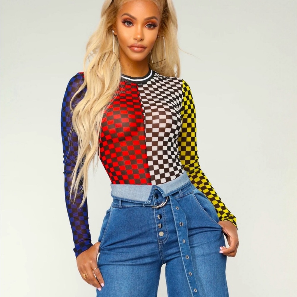 Fashion nova Raceway bodysuit - Large